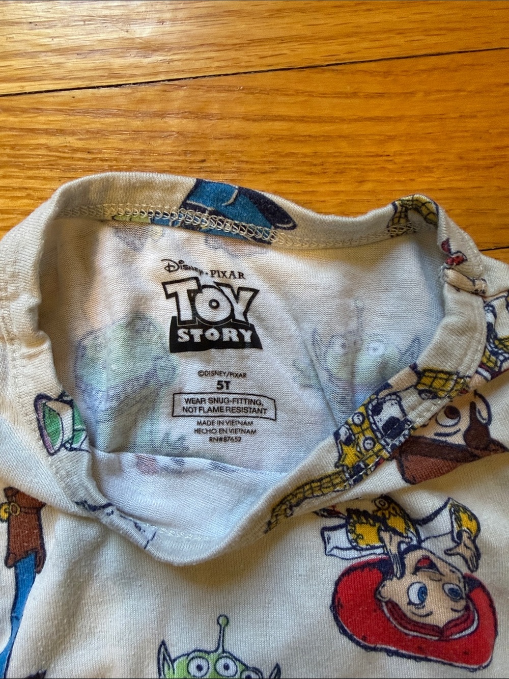 TOY STORY Pajama Set with Multi-Color Toy Story Characters - Picture 2 of 2